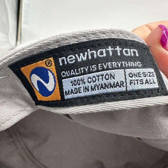 Newhattan Gray Adjustable Military Style Hat Cap One Size - Picture 7 of 7